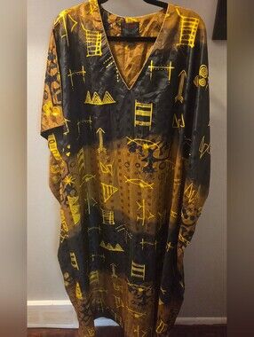 Brown Gold Black Tribal AS-HRO Caftan